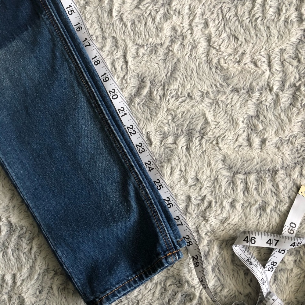 Ae Patchwork Tomgirl Button Fly Distressed Jeans - image 5